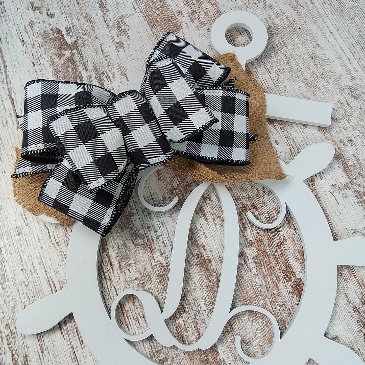 Anchor Letter Door Hanger - Monogram Nautical Gift