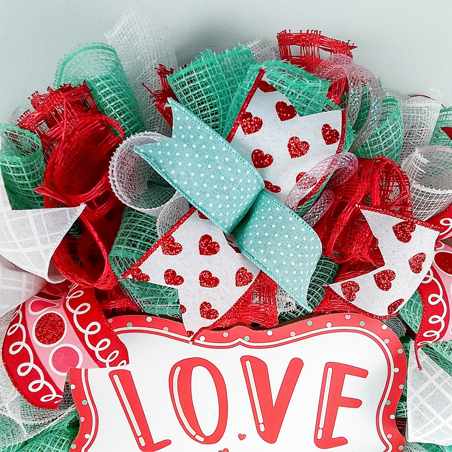 Love Birds - Valentines Day Wreath - Bold Love Door Decor