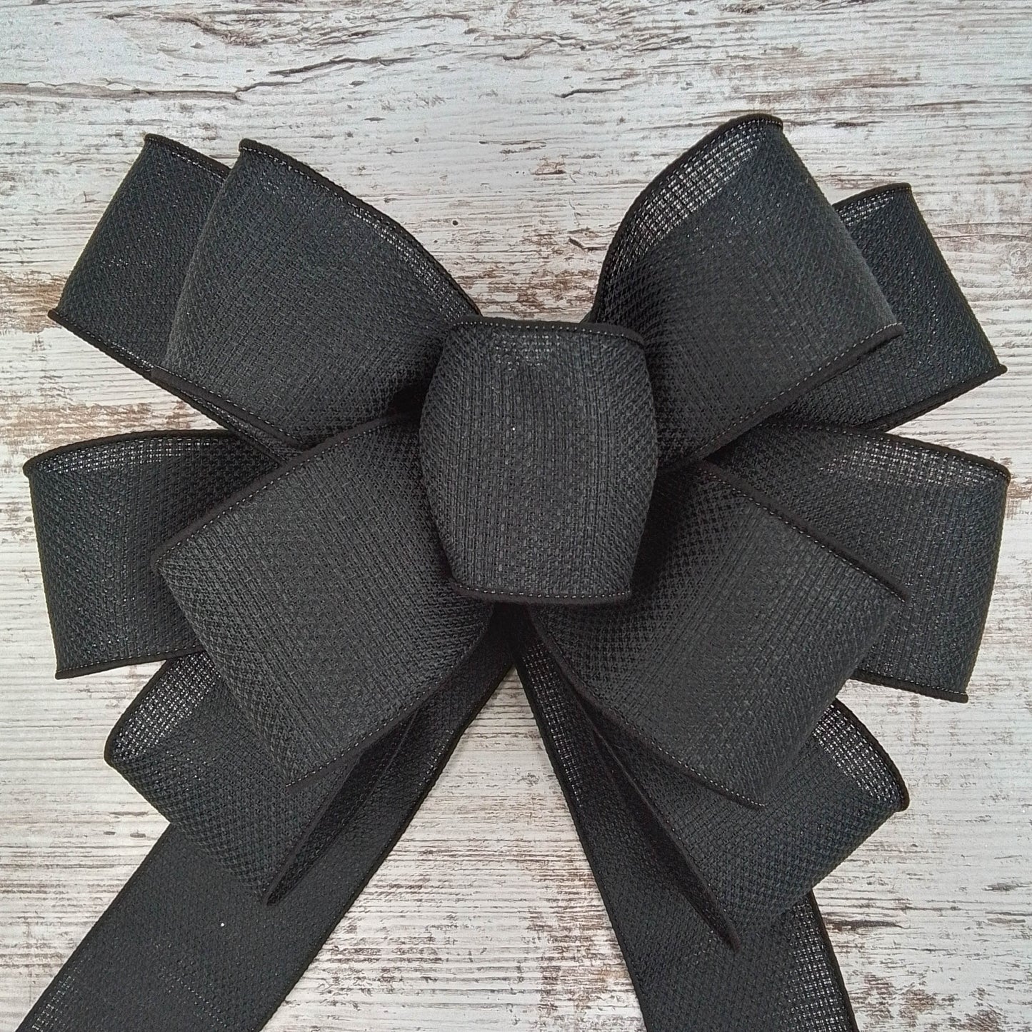 Choose Your Style - Bow for Wreath Add Ons - Outdoor Window Embellishment -Black Bow