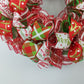 Bright Christmas Wreath - Whimsical Holiday Front Door Decor