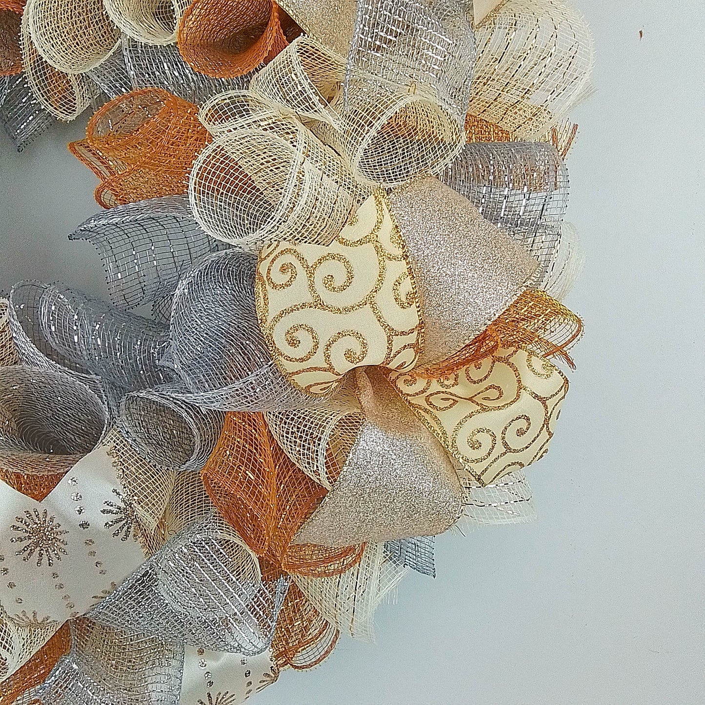Gold Silver Christmas Wreaths