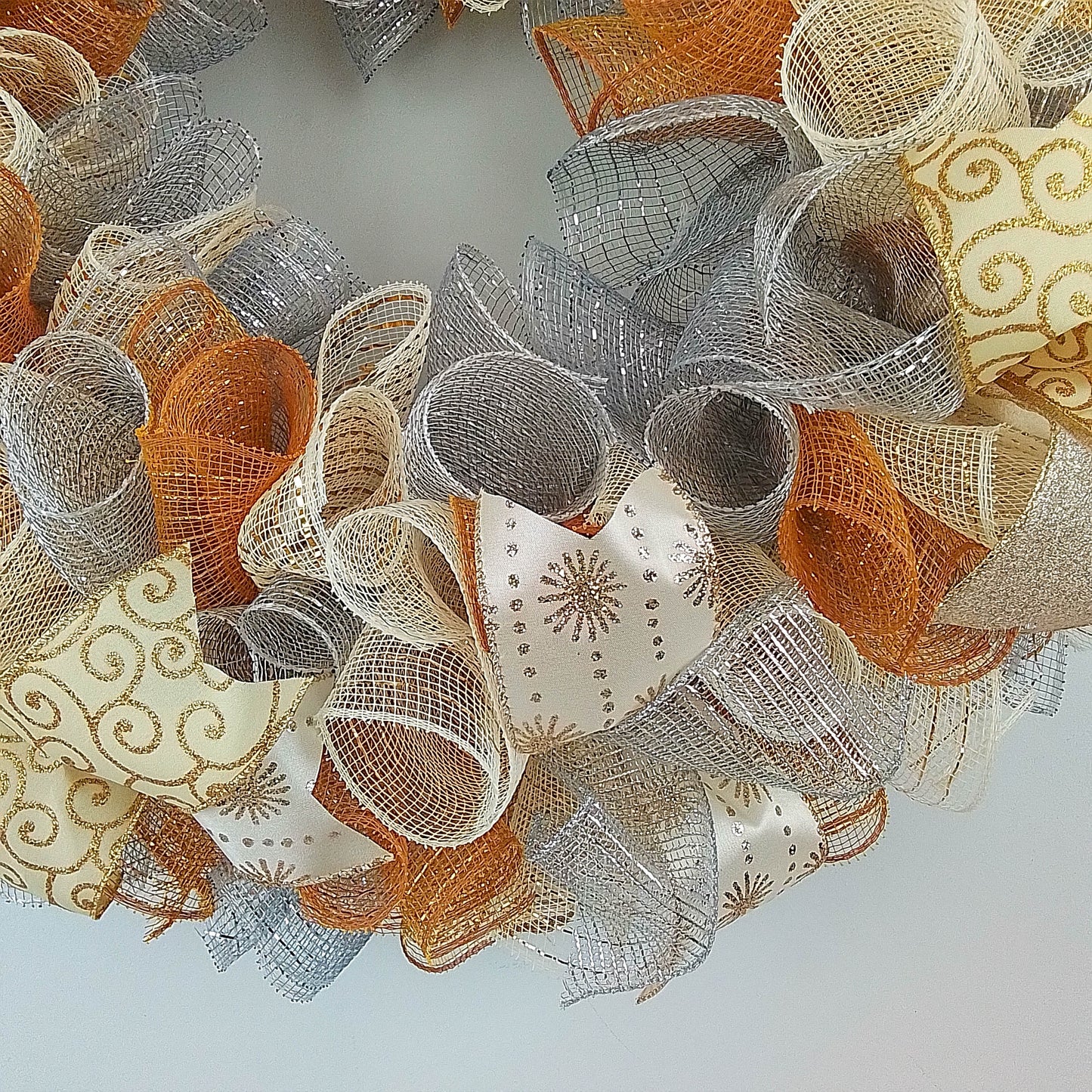 Gold Silver Christmas Wreaths