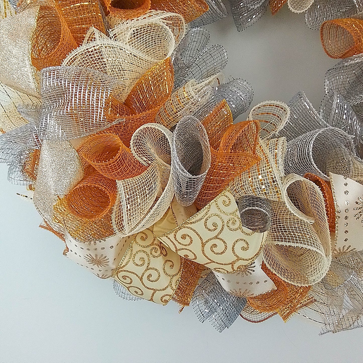 Gold Silver Christmas Wreaths