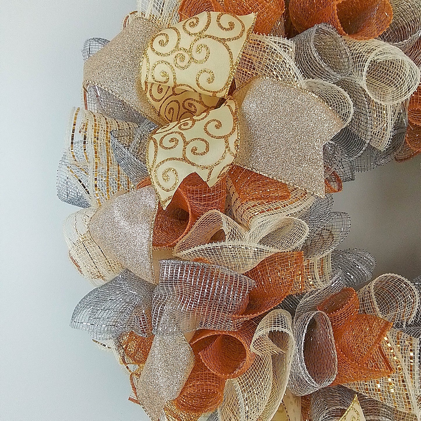 Gold Silver Christmas Wreaths