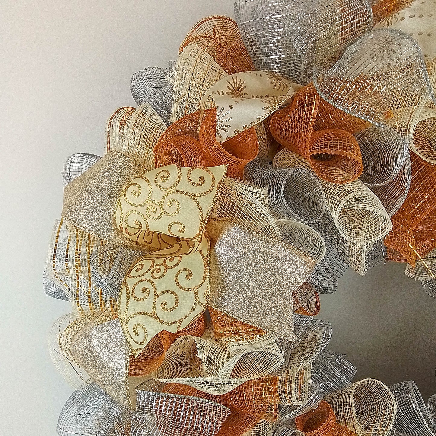 Gold Silver Christmas Wreaths