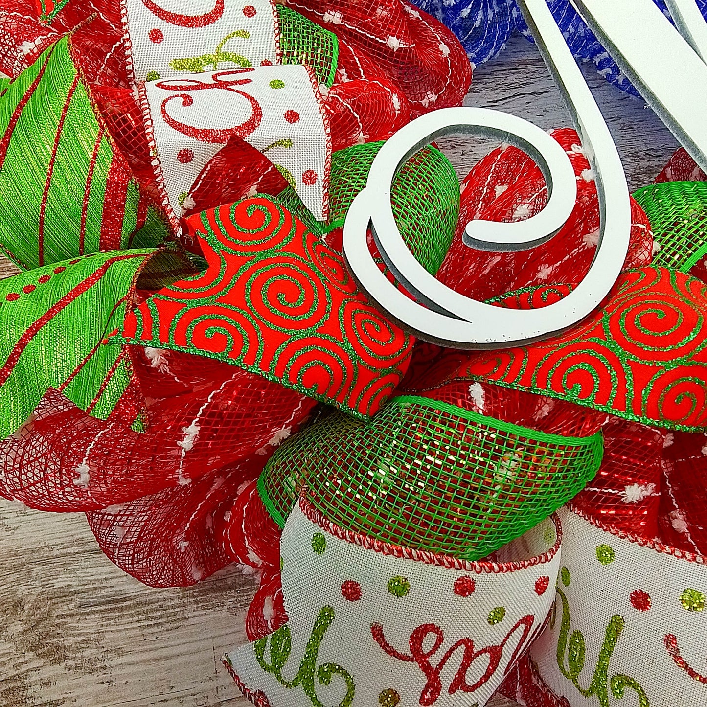 Christmas Hanukkah House Divided Wreath