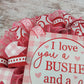 Burlap Valentine Wreath - Valentine's Day I Love You a Bushel and a Peck