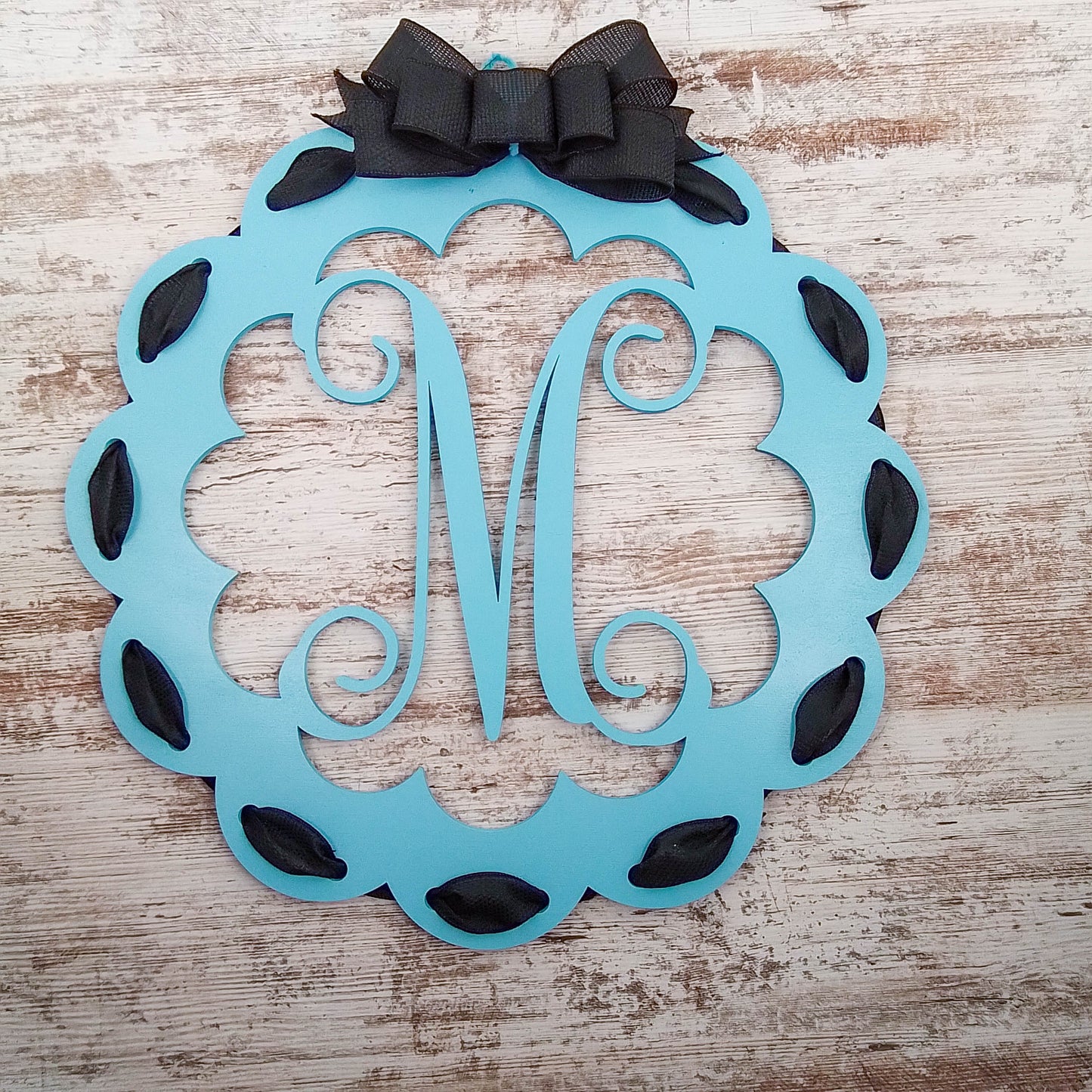 Personalized Door Hanger, Decorative Monogram Letter, Indoor and Outdoor Use