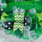 Welcome St. Patricks Wreath | Saint Patty's Day | Green Black White