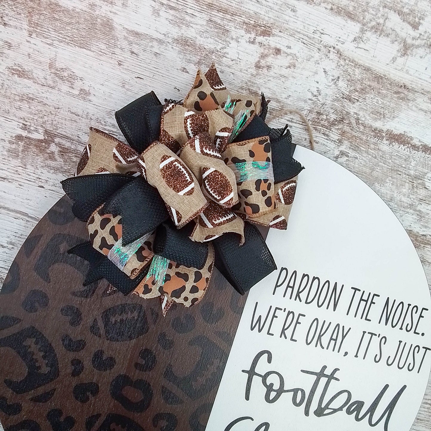 Football Season Door Hanger, Sports Themed Decor, Gift for Sports Enthusiast