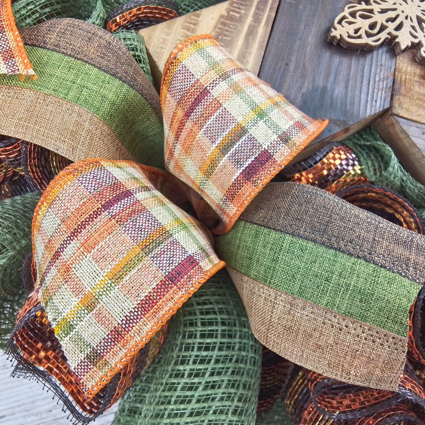 Fall Season Wreath, Christian Home Decor, Church Event Decoration