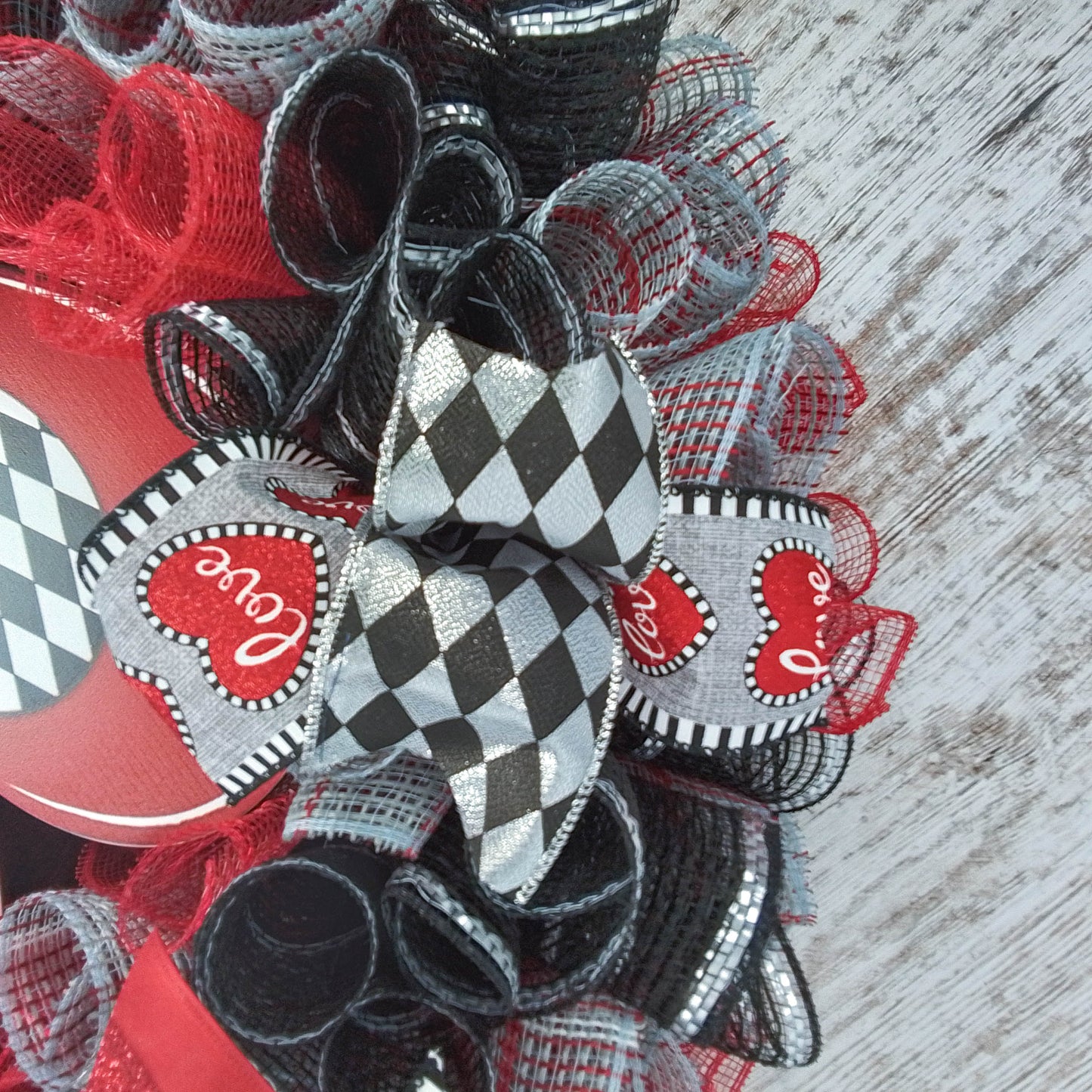 Heart Wreath, Valentine's Day Decor, Anniversary Gift