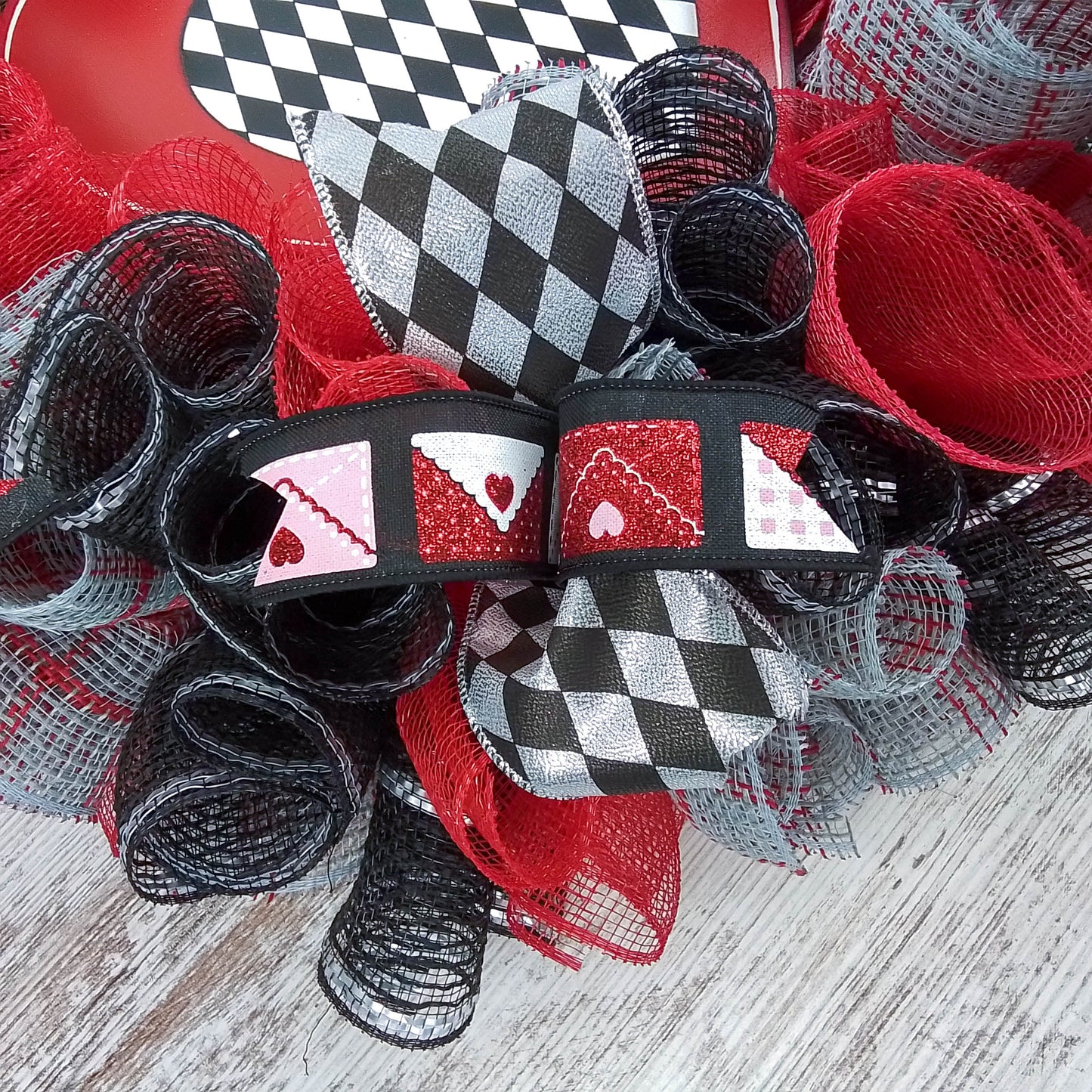 Heart Wreath, Valentine's Day Decor, Anniversary Gift