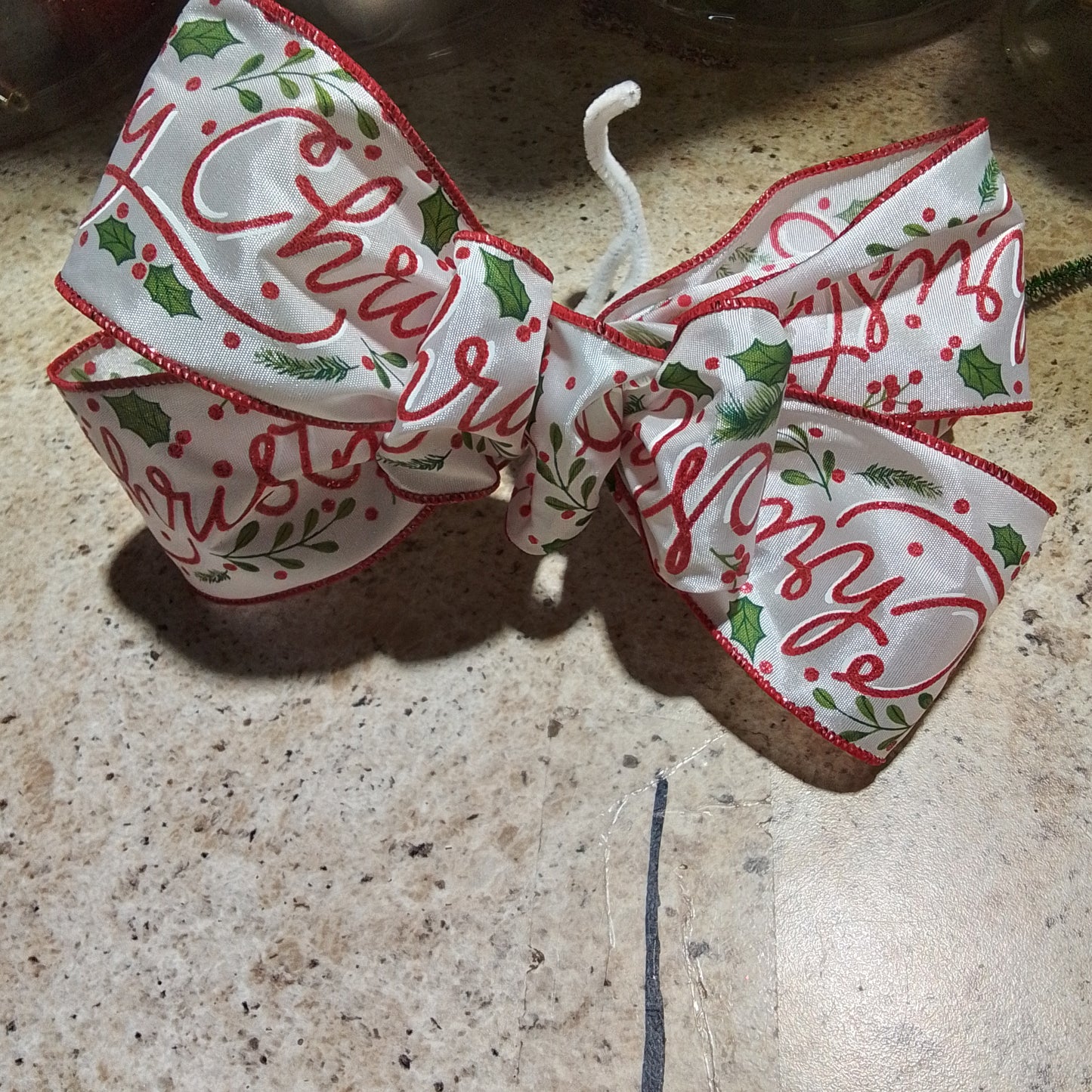 Merry Christmas Print Add On Bow