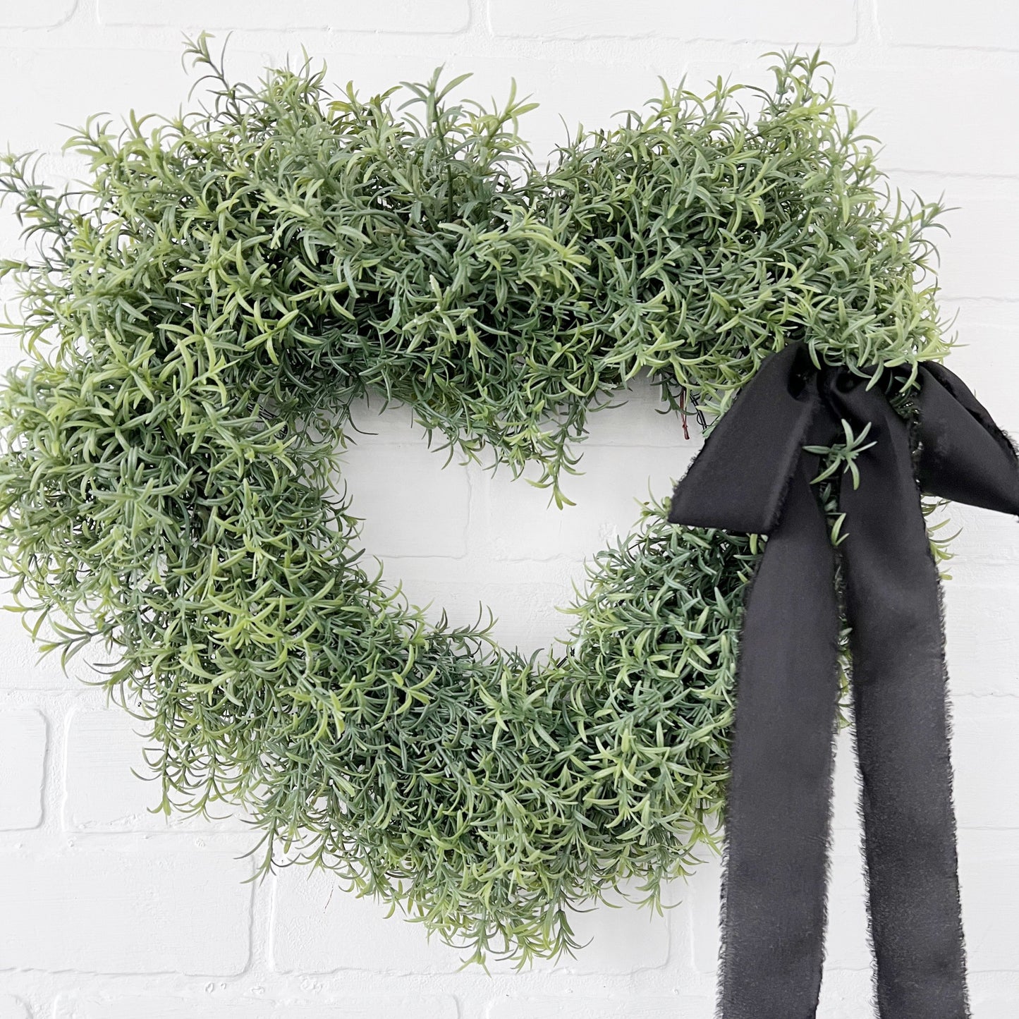 Rosemary Heart Valentines Day Front Door Wreath