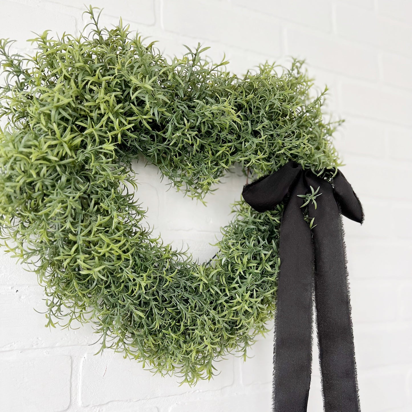 Rosemary Heart Valentines Day Front Door Wreath
