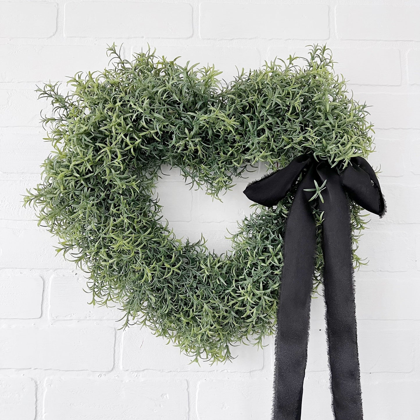 Rosemary Heart Valentines Day Front Door Wreath