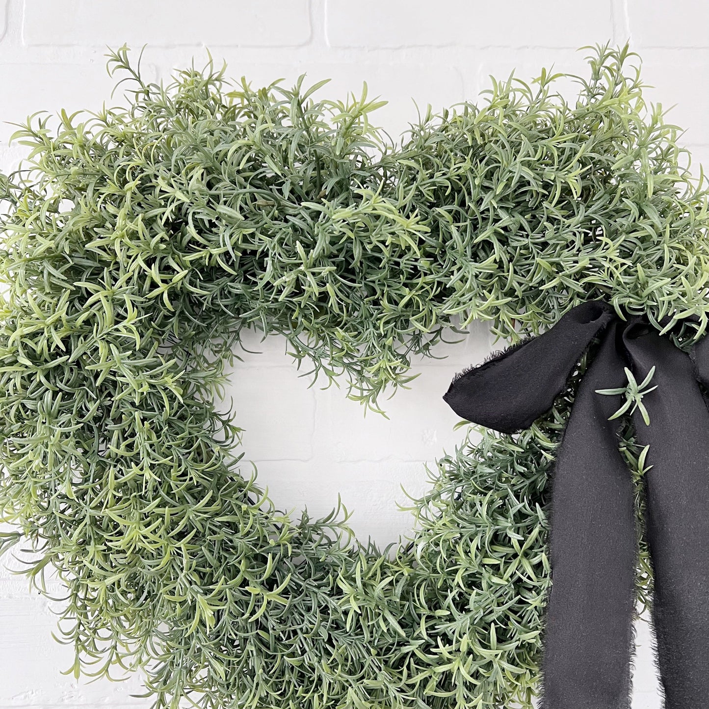 Rosemary Heart Valentines Day Front Door Wreath