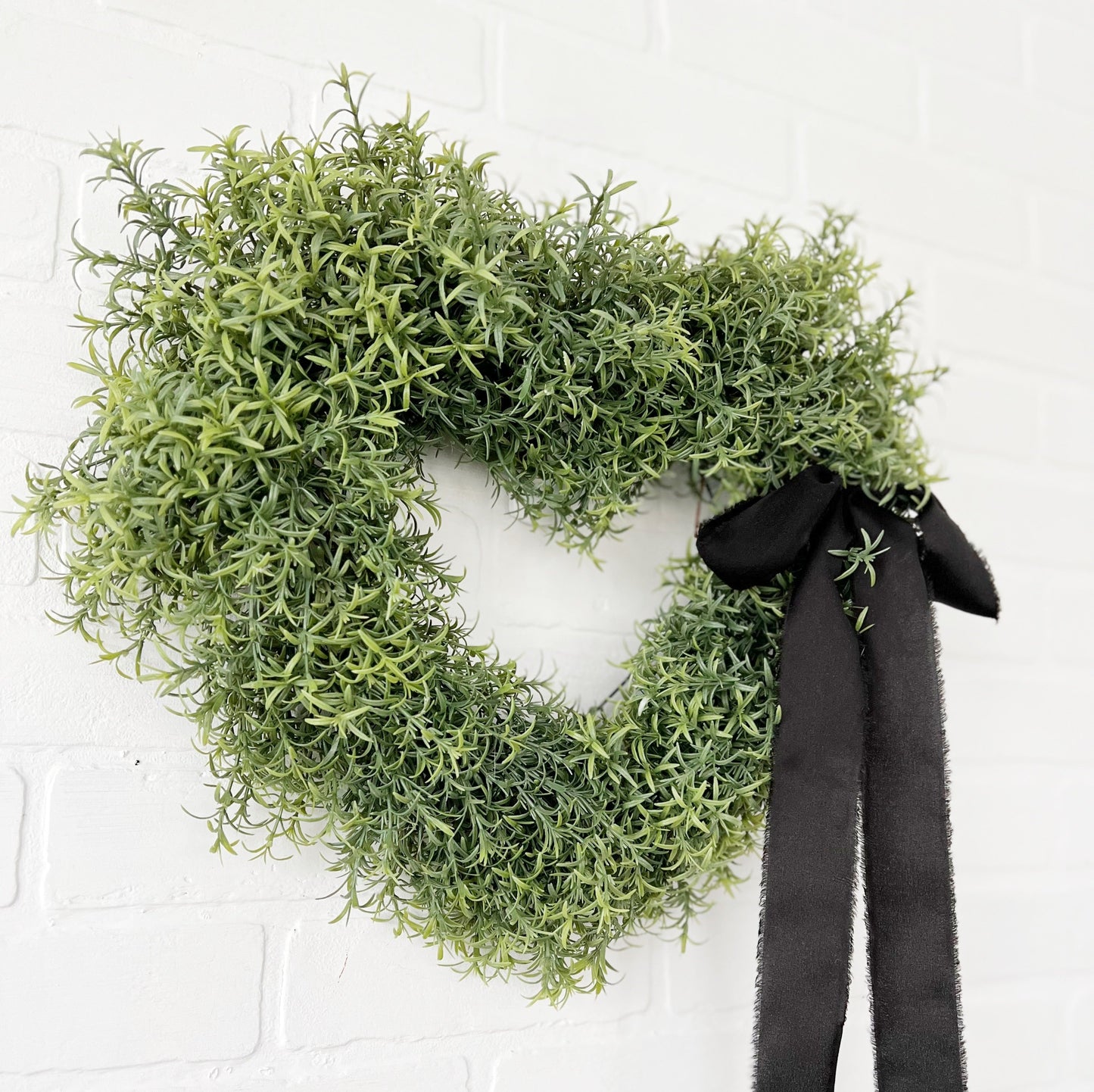 Rosemary Heart Valentines Day Front Door Wreath