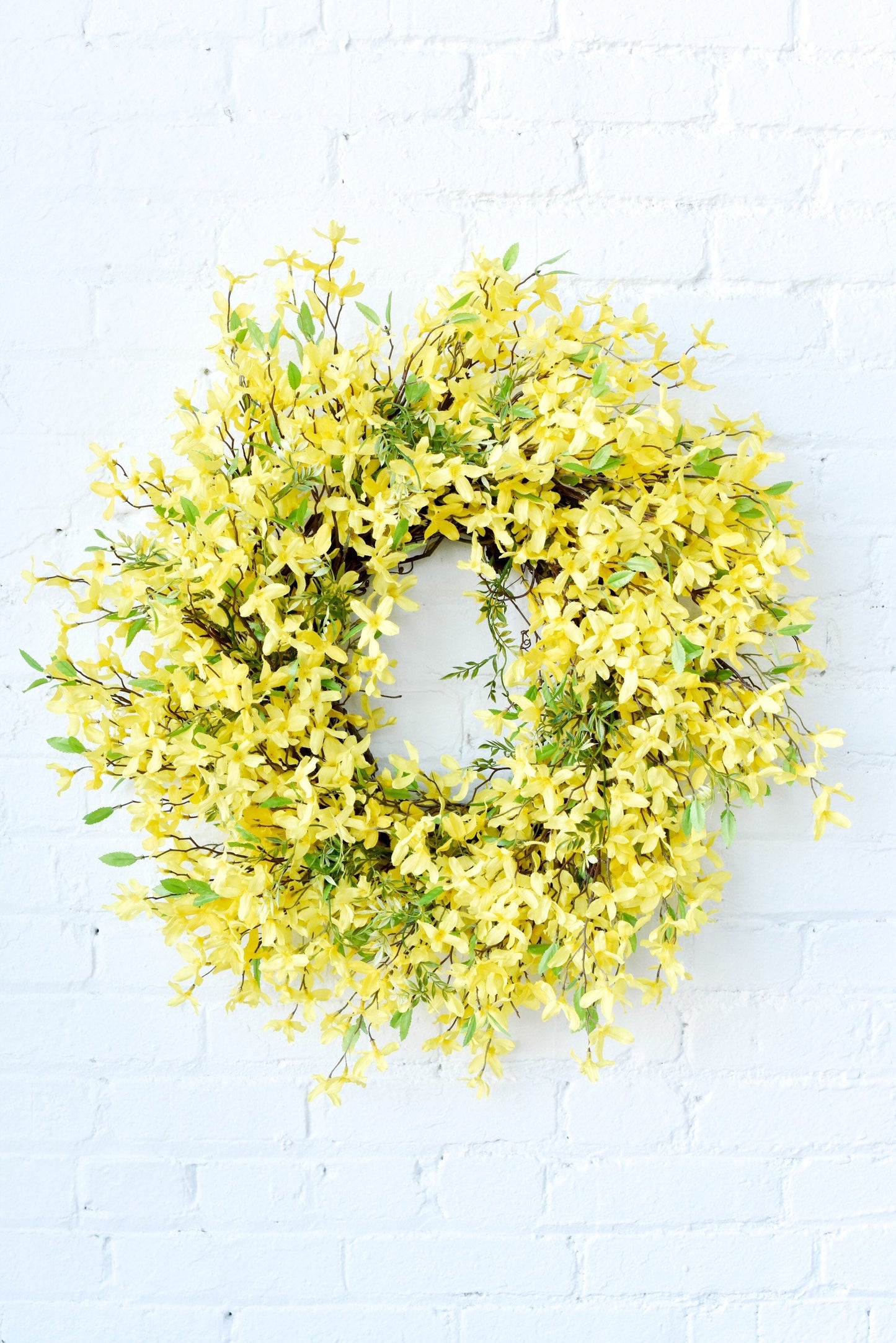 Spring Forsythia Wreath, Outdoor Decor, Spring Front Door Decor, Spring Porch Wreath, Wreaths For Spring