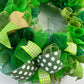 St Patricks Day Wreath | Clover Wreath | Mesh Door Wreath - Pink Door Wreaths