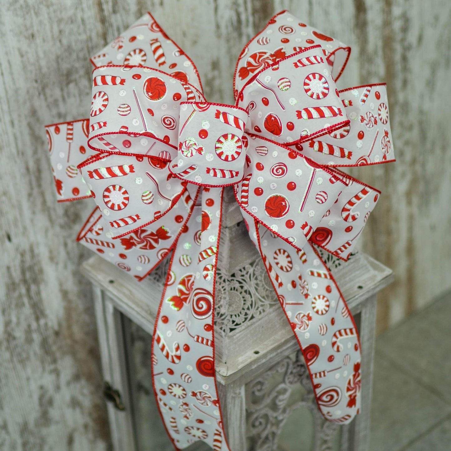 Choose Your Style - Christmas Bow for Wreath Add Ons - Outdoor Window Embellishment - Farmhouse Extra - Pink Door Wreaths