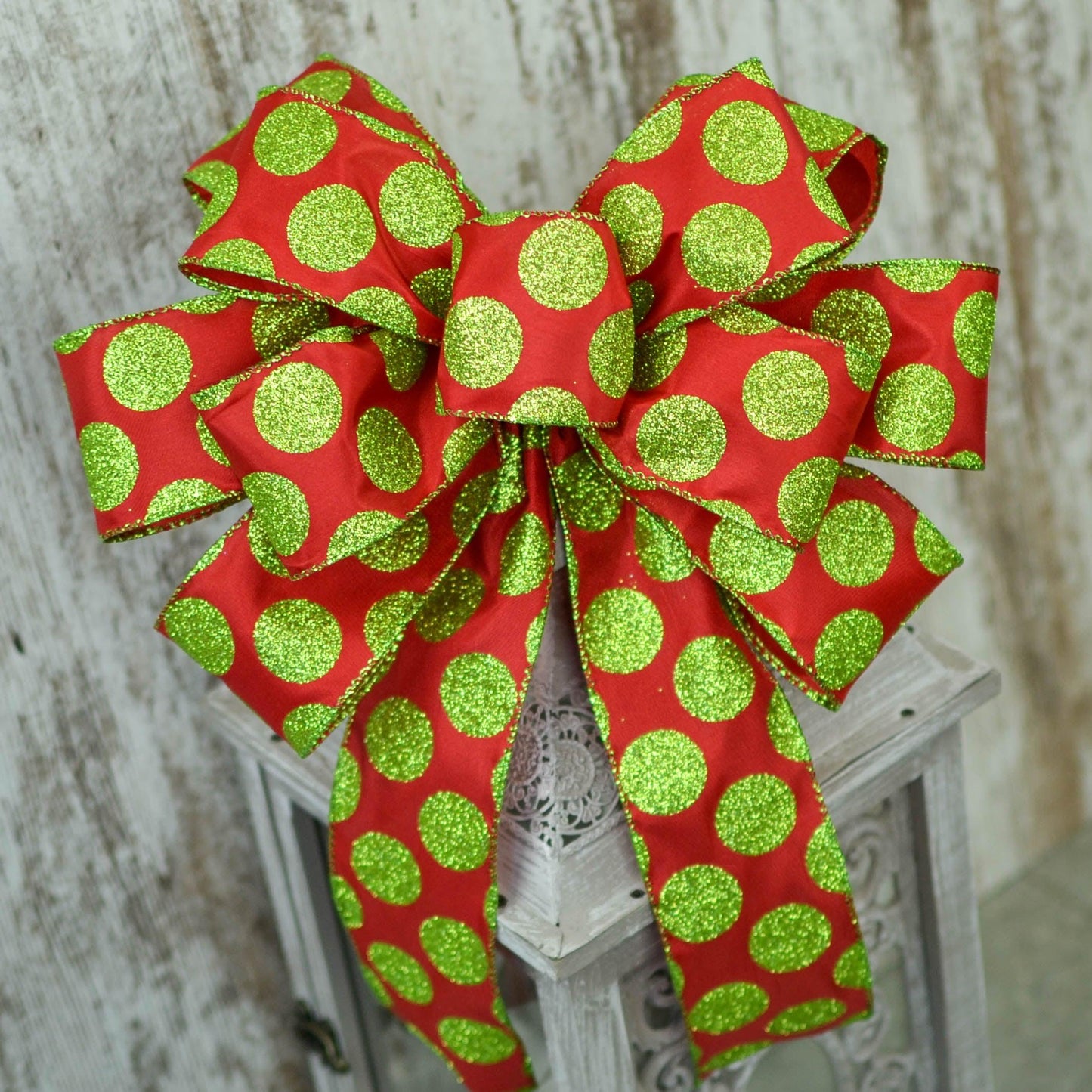 Choose Your Style - Christmas Bow for Wreath Add Ons - Outdoor Window Embellishment - Farmhouse Extra - Pink Door Wreaths