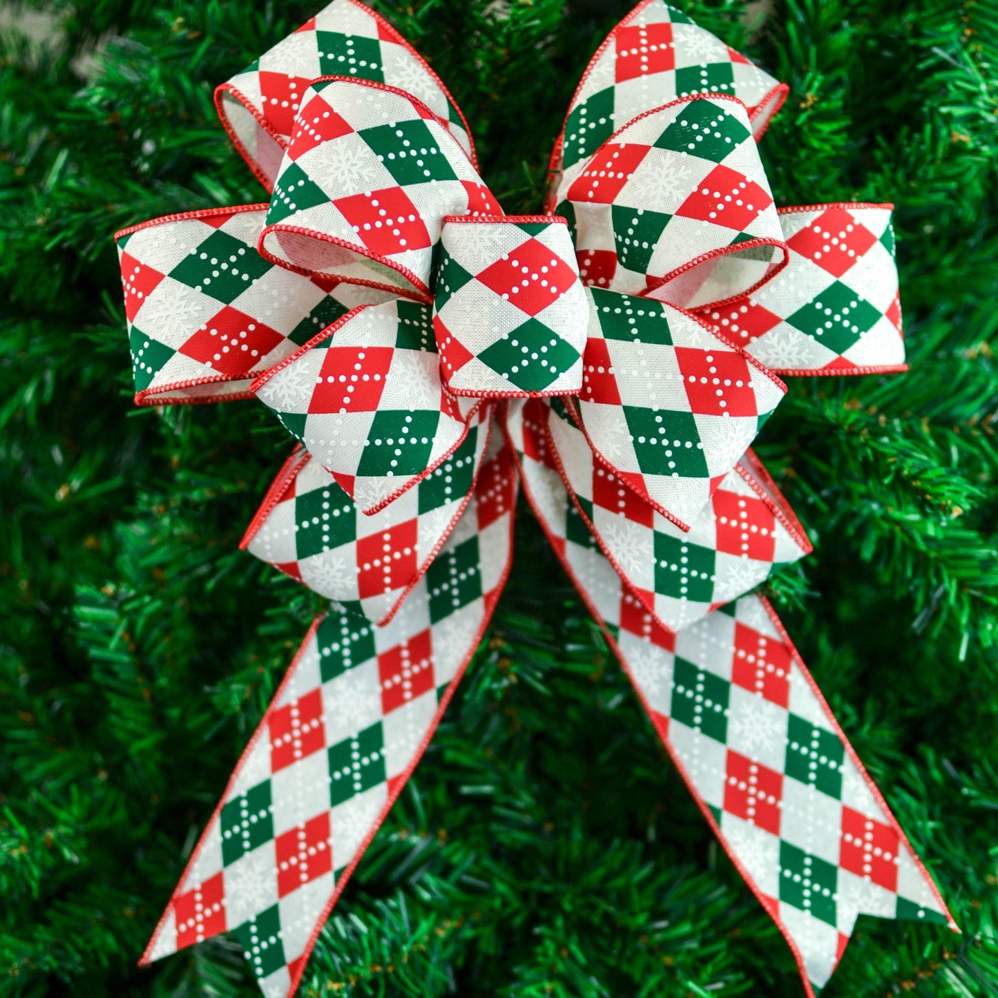 Choose Your Style - Christmas Bow for Wreath Add Ons - Outdoor Window Embellishment - Farmhouse Extra - Pink Door Wreaths