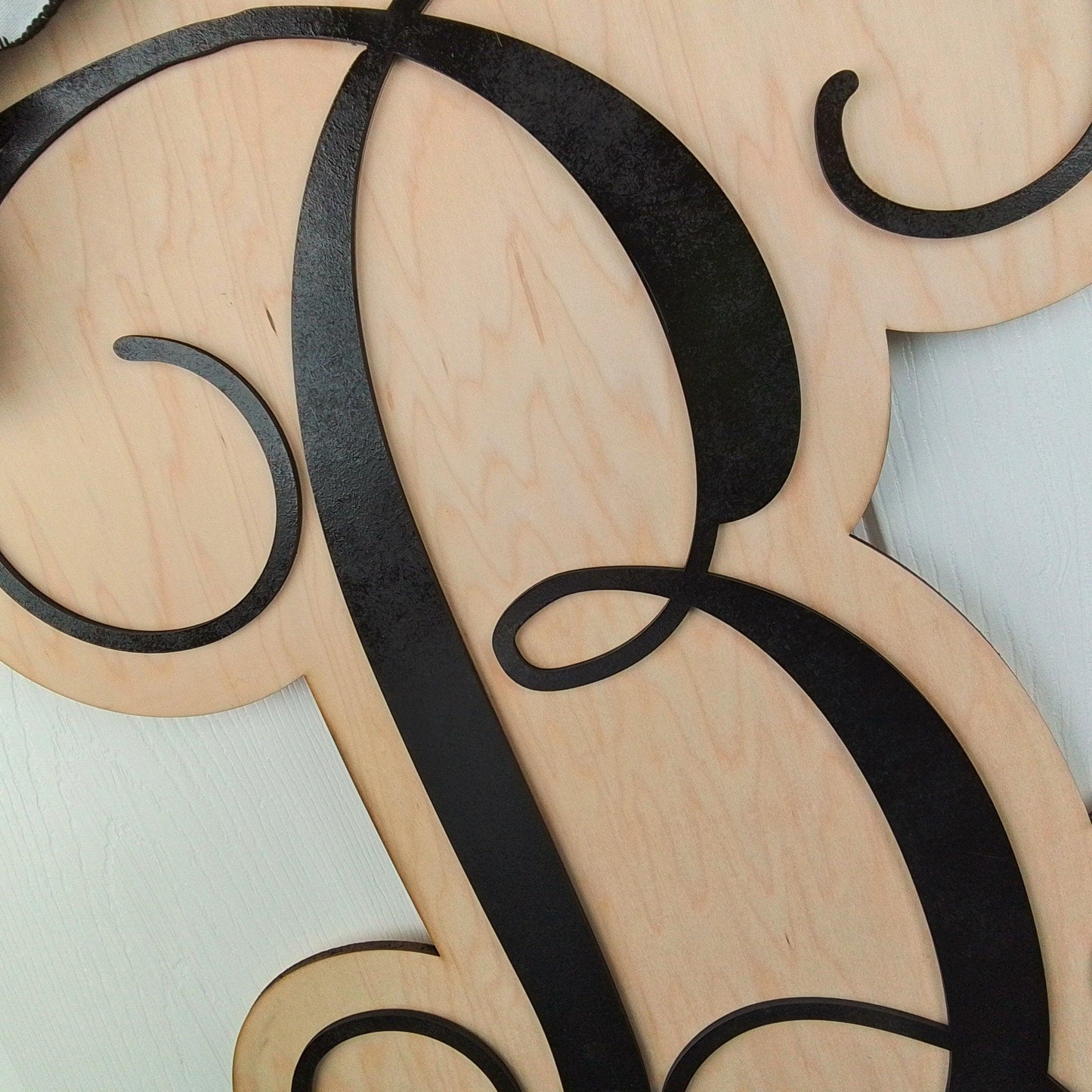 Football Door Hanger, Wooden Monogram Wreath, Letter, Initial, Monogrammed, Customized - Pink Door Wreaths