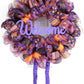 Halloween Wreath | Home Sweet Home Witch Front Door Wreath | Purple Orange Black