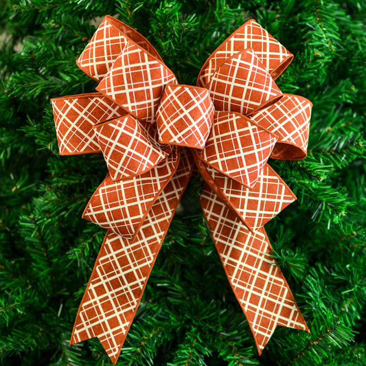 Fall Thanksgiving Add On Wreath Bow - Wreath Embellishment for Already Made Wreath - Farmhouse Extra