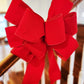Outdoor Christmas Bow for Fence Posts, Wreaths and More - Garland Window Embellishment - Farmhouse Extra