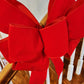 Outdoor Christmas Bow for Fence Posts, Wreaths and More - Garland Window Embellishment - Farmhouse Extra