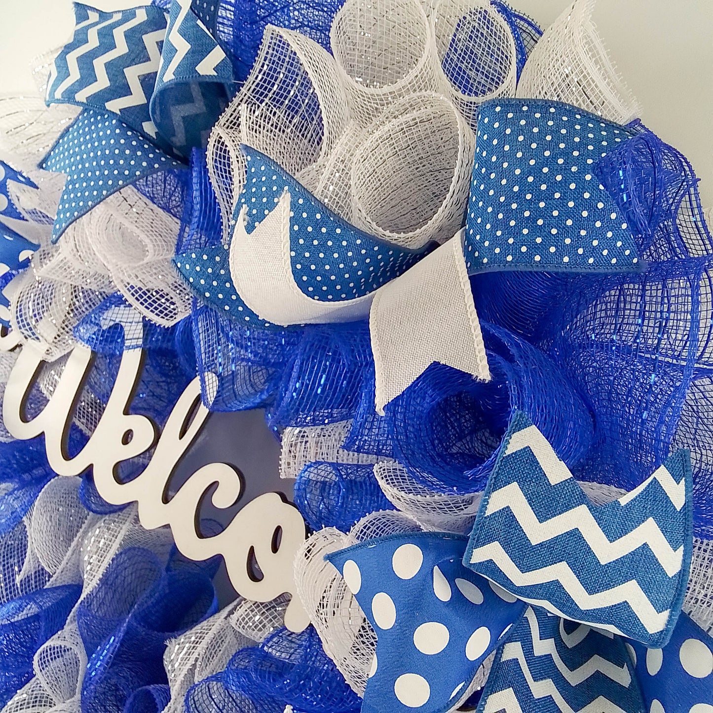Royal Blue Welcome Wreath - Everyday Mother's Day Gift
