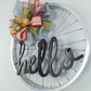 Farmhouse Bike Rim Door Hanger - Farmhouse Round Front Porch Decor - Fun Decorations for door
