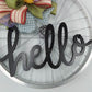 Farmhouse Bike Rim Door Hanger - Farmhouse Round Front Porch Decor - Fun Decorations for door