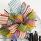 Farmhouse Bike Rim Door Hanger - Farmhouse Round Front Porch Decor - Fun Decorations for door