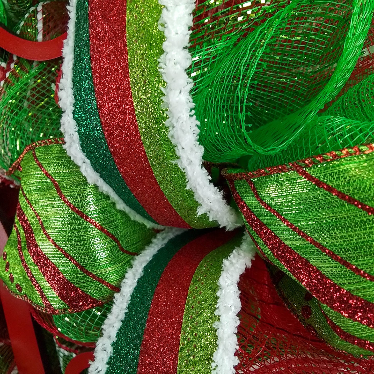 Christmas Wreath | Christmas Decoration | Red Lime Green White