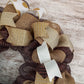 Brown Burlap Wreath, Year-Round Home Decor, Welcome Sign Optional