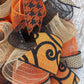 Boo Burlap Orange Halloween Door Wreath - Orange Jute Ghost Mesh Wreath