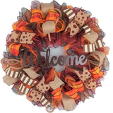 Burgundy Wreaths for Front Door, Thanksgiving Wreath : F2