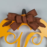 Fall Monogram Door Hanger | Mustard and Brown Mother's Day Gift | Personalize Me!