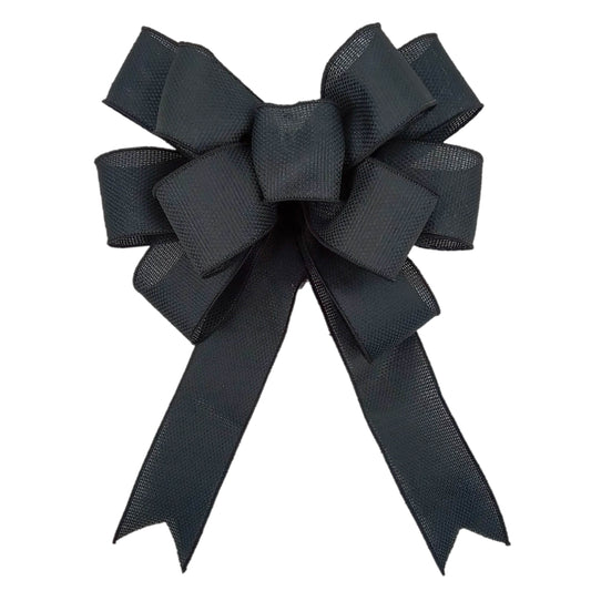 Choose Your Style - Bow for Wreath Add Ons - Outdoor Window Embellishment -Black Bow