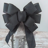 Choose Your Style - Bow for Wreath Add Ons - Outdoor Window Embellishment -Black Bow