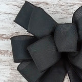 Choose Your Style - Bow for Wreath Add Ons - Outdoor Window Embellishment -Black Bow