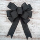 Choose Your Style - Bow for Wreath Add Ons - Outdoor Window Embellishment -Black Bow