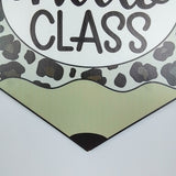 Teacher Pencil Door Hanger, Cheetah Print Door Hanger, Classroom Decor