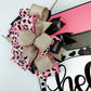 Pencil Door Hanger, Hello Class Decorations, Pink Brown