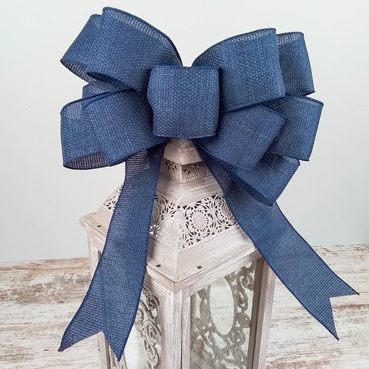 Navy Blue Wreath Add On Bow