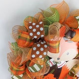 Fall Wreath | Fox Wreath | Give Thanks Fall Decor | Thanksgiving Wreath